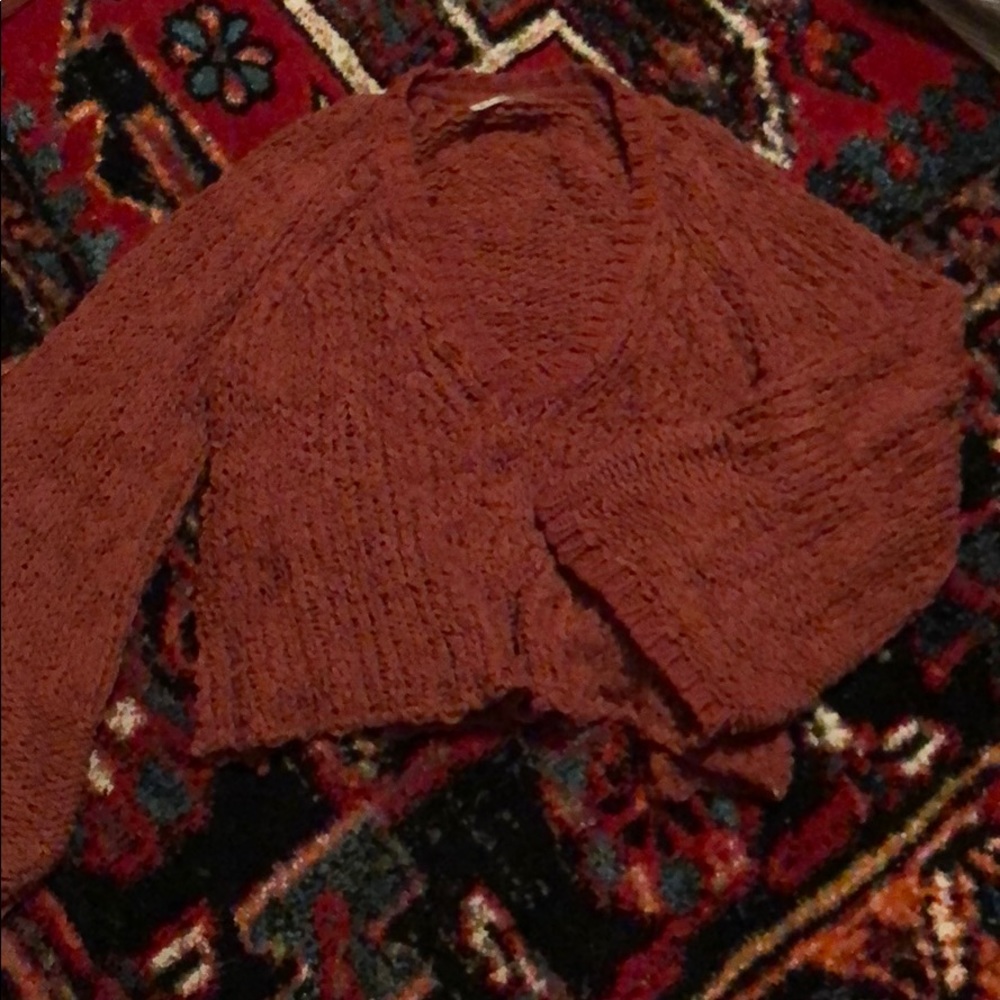 Free people rust sweater
